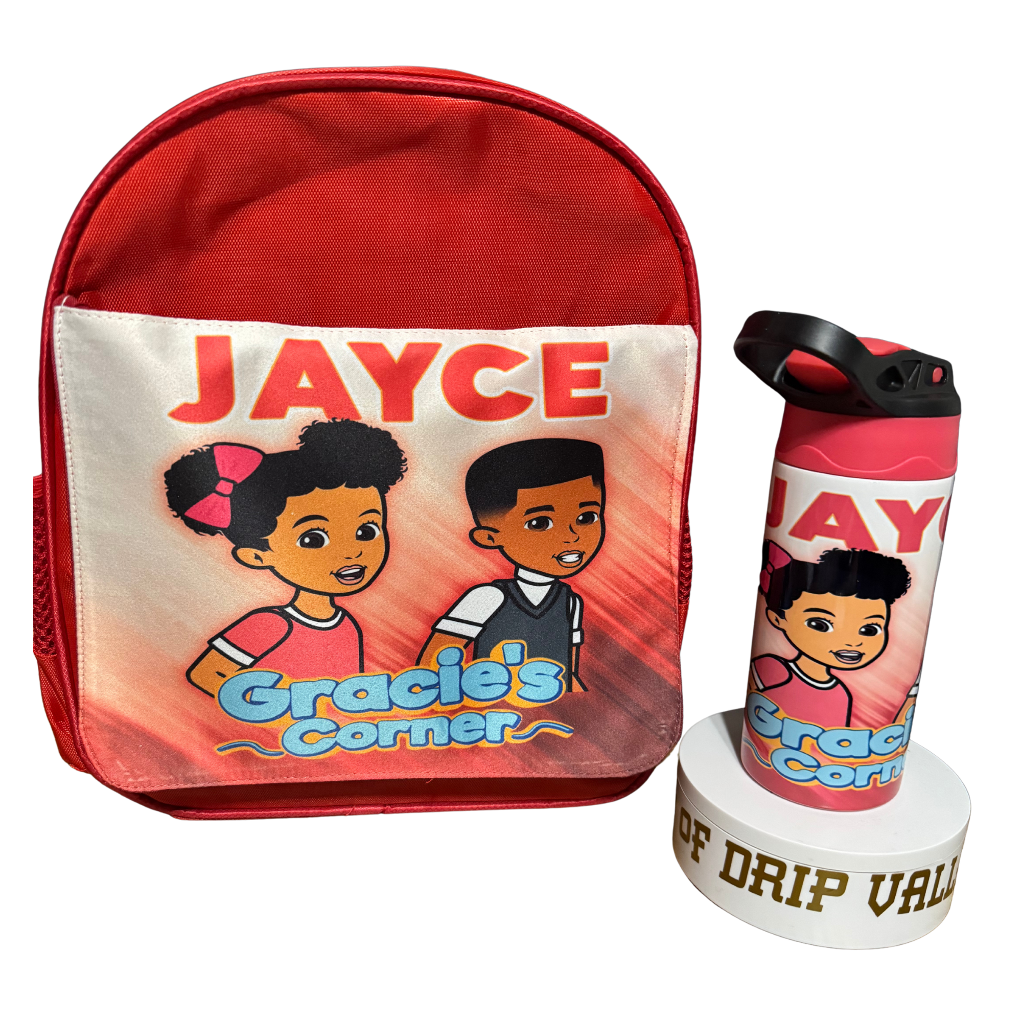 Custom Kids Backpack W/ Tumbler