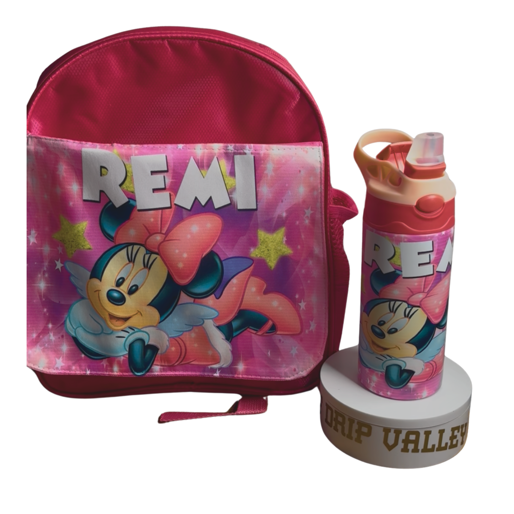 Custom Kids Backpack W/ Tumbler