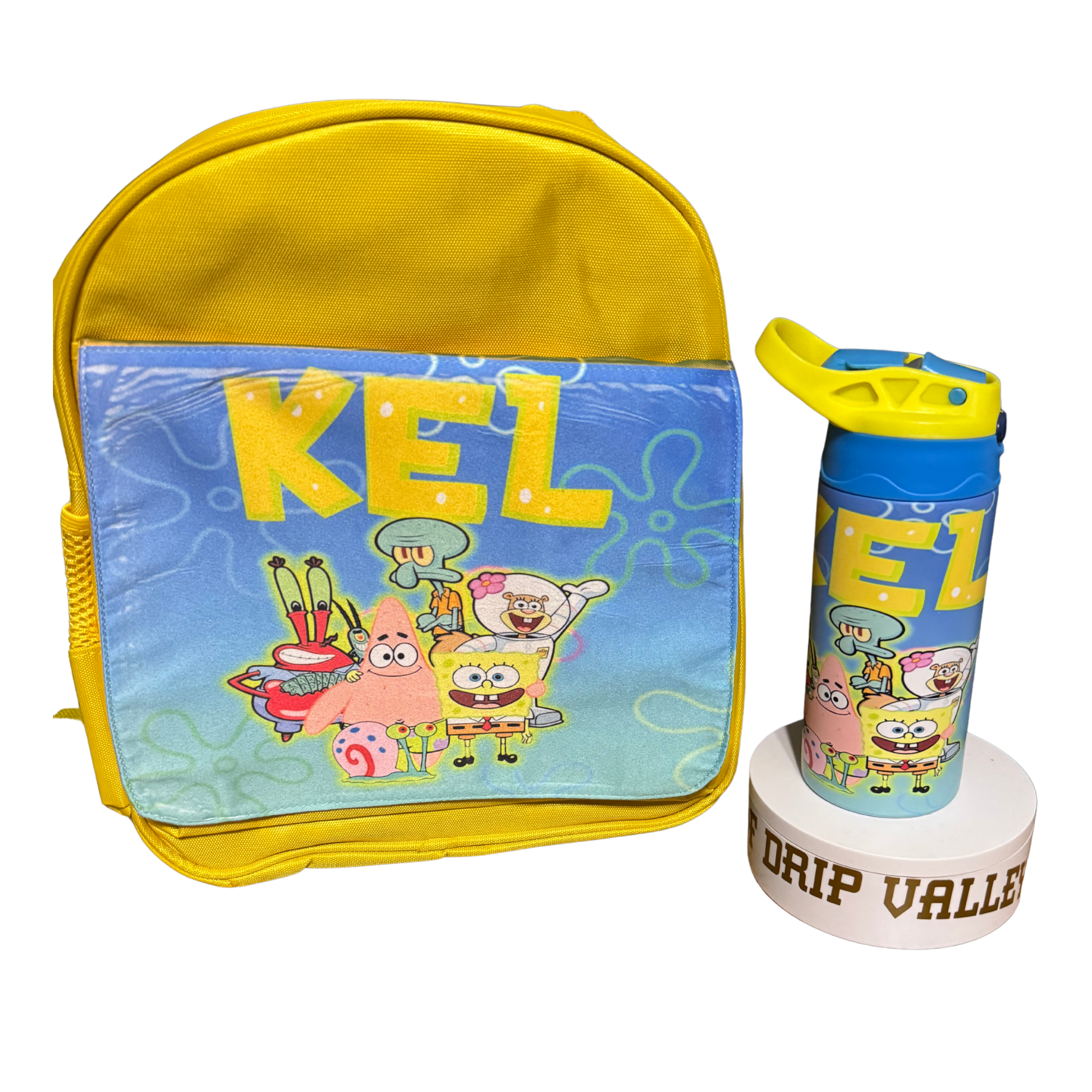 Custom Kids Backpack W/ Tumbler