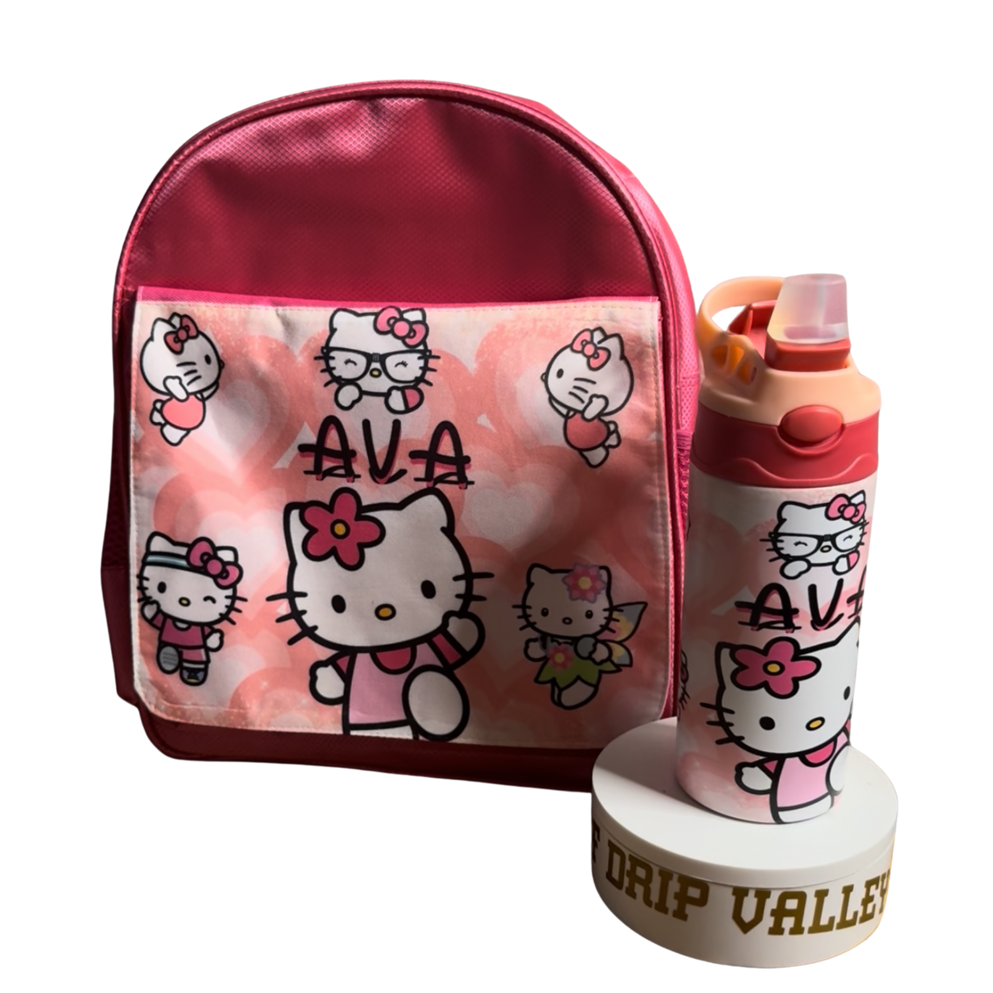 Custom Kids Backpack W/ Tumbler
