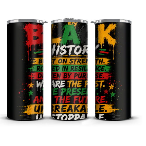Blk History Tumbler