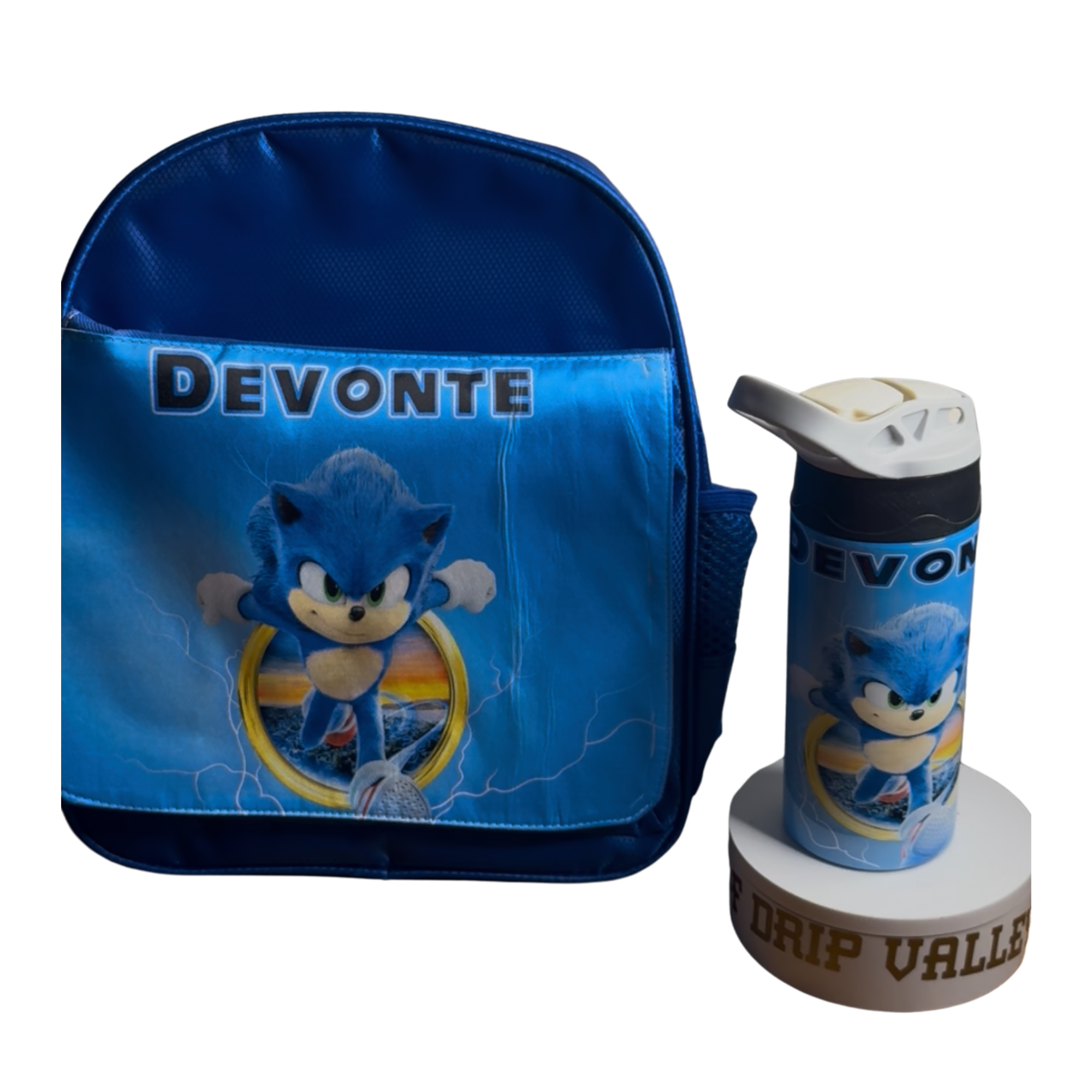 Custom Kids Backpack W/ Tumbler