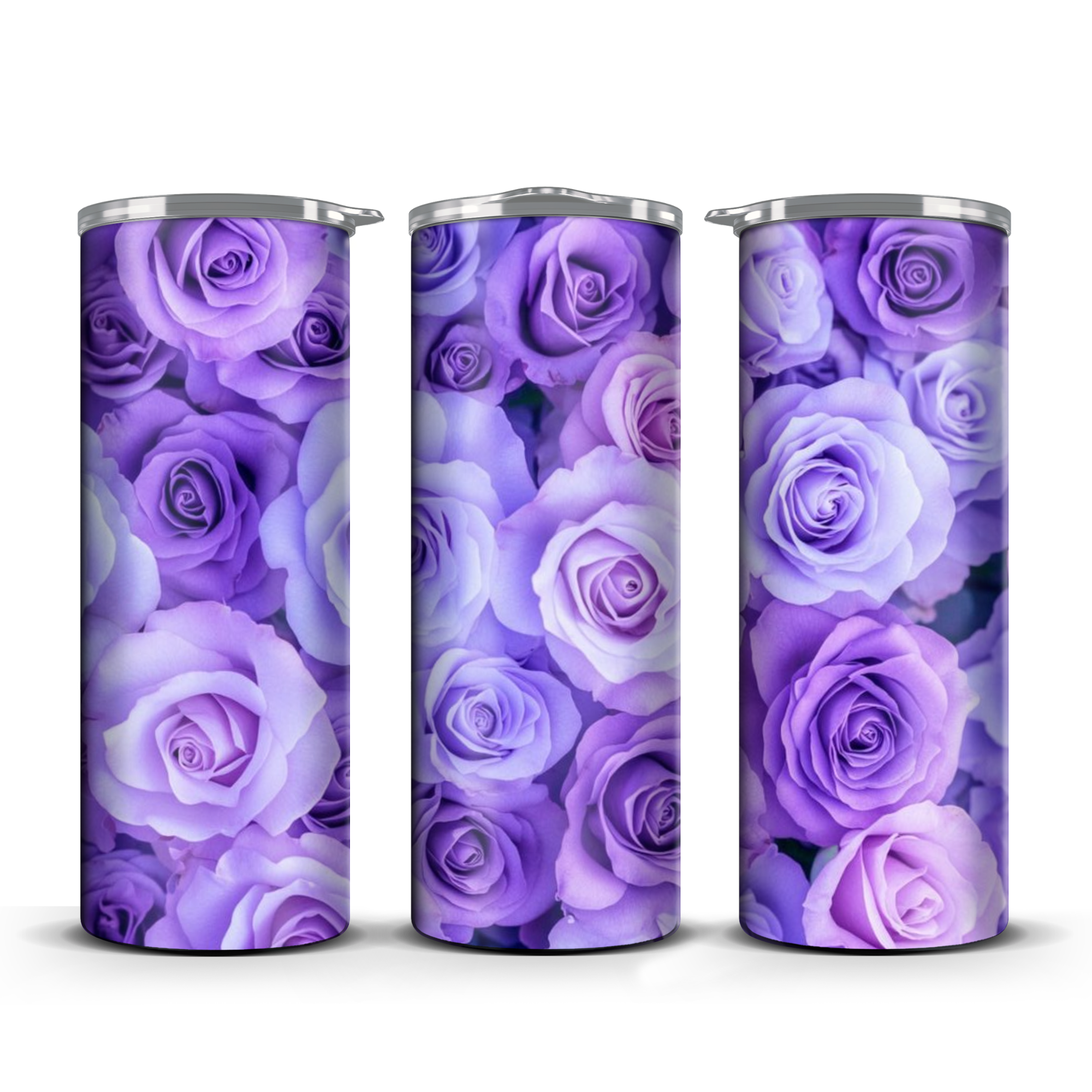 Purple Rose Tumbler