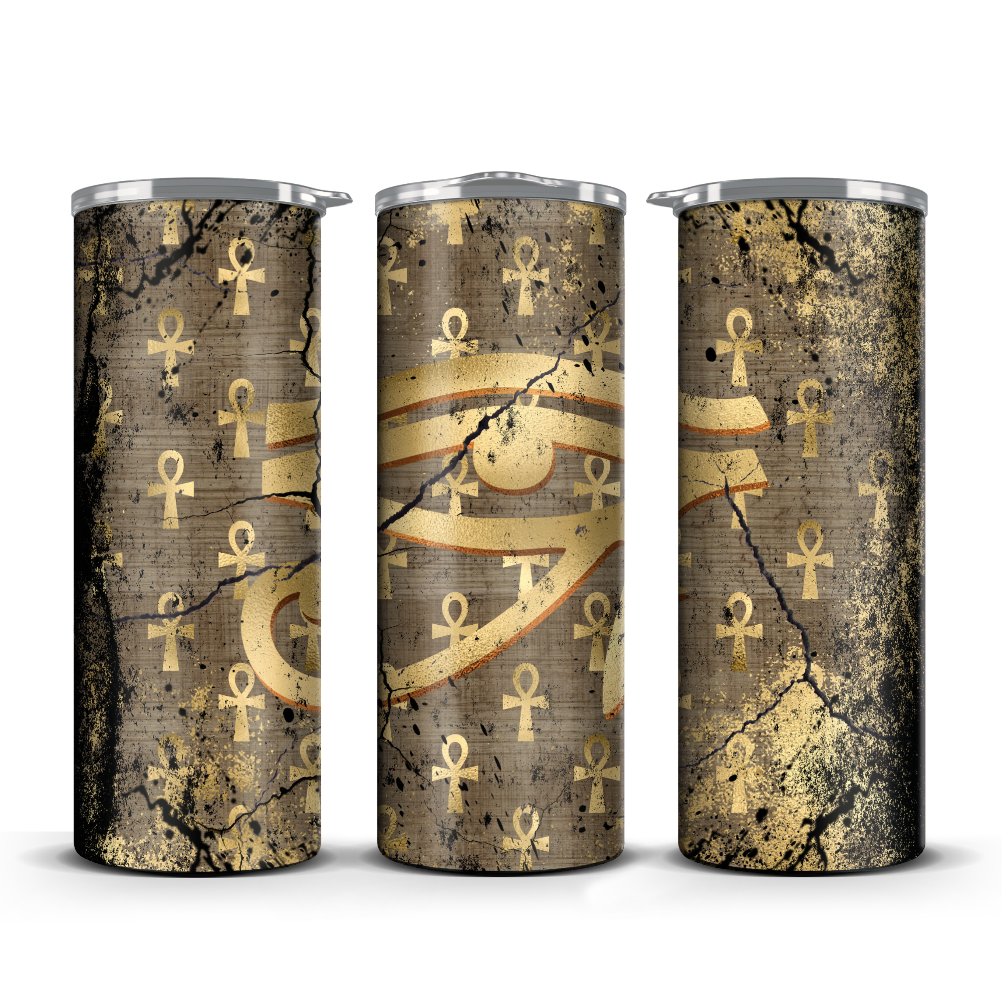 Eye of Horus/Ankh Tumbler