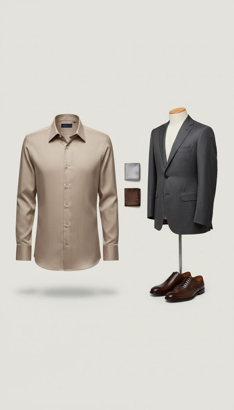 Silk Blend Classic Shirt