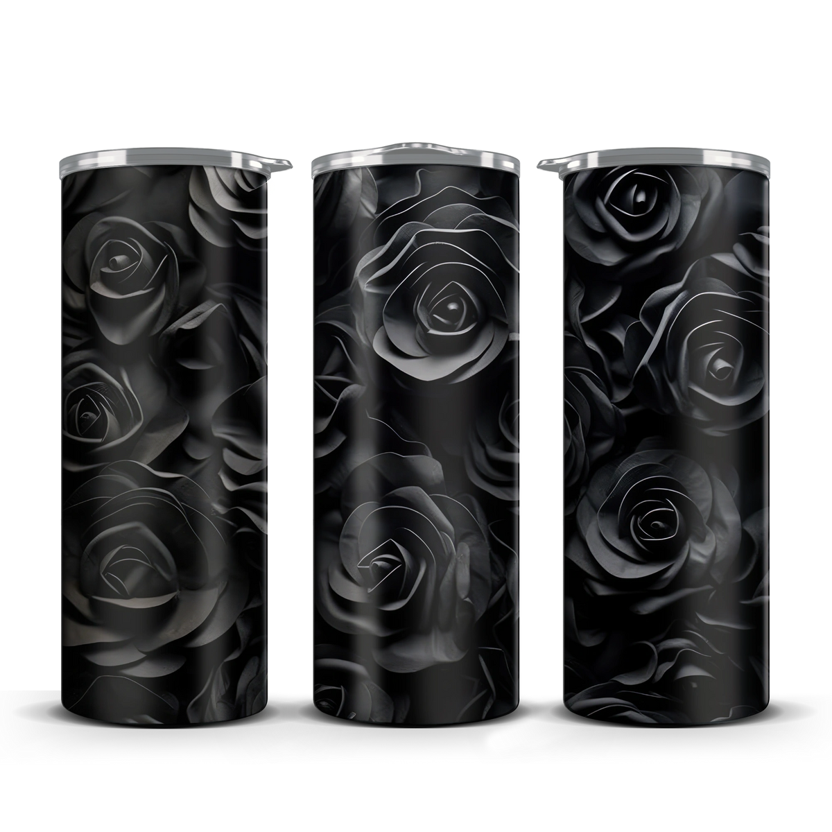 Black Rose Tumbler